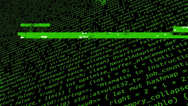 Conceptual java code of web page or javascript programming concept. Simulation of abstract software computer programming code.