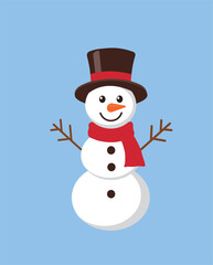 snowman with hat