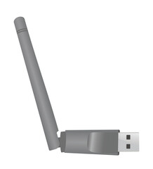 Wireless stick antenna. vector illustration