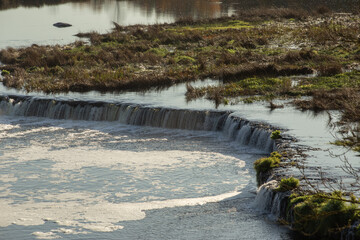 Ventas Rumba, the widest waterfall in Europe, Kuldiga, Latvia. High quality photo