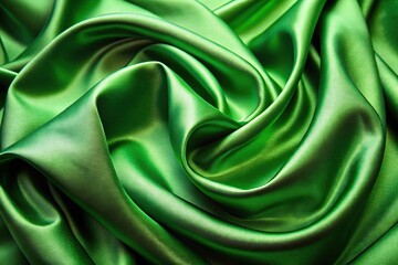 Obraz premium Smooth elegant green silk luxury cloth texture background