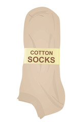Brown  socks pack. vector illustration