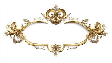 An ornate golden frame with intricate floral designs, perfect for showcasing art or photographs.