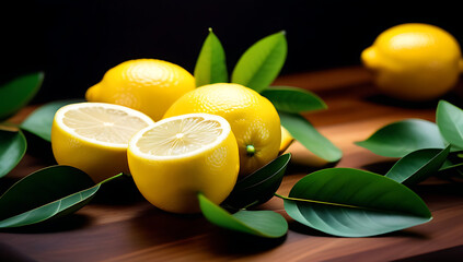freshly sliced lemons leaves removed serving popular choice among chefs home cooks alike worldwide daily