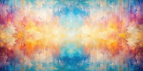 Symmetrical pastel abstract oil painting with textured stroke natural oil paint background abstract background