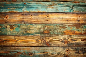 Vintage horizontal wooden texture background with paint remnants