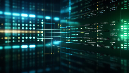 Obraz premium tech processes utilize digital backgrounds ai development data transfer encryption presentation purposes daily