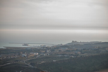 view of the city of Agrigento in sicily