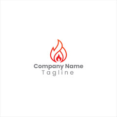 Fire icon logo type