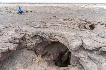 Volcanic landscape near the active volcano Mount Erta Ale, Ethiopia © Torsten Pursche