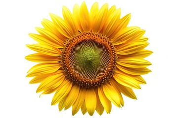 Fototapeta premium Symmetrical fresh healthy microgreen sprout flower isolated on white background