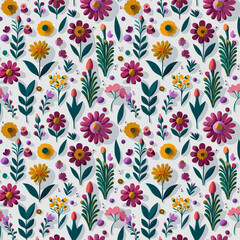 Discover Exquisite Floral Patterns: Hand-Drawn, Seamless, Watercolor, and Vintage Designs Perfect for Textiles, Wallpapers, Digital Art, Invitations, and More Creative Projects - Elevate Your Designs 