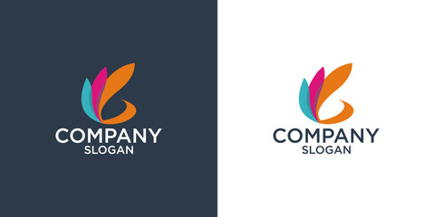 collection of initials letter g abstract monogram logo design vector