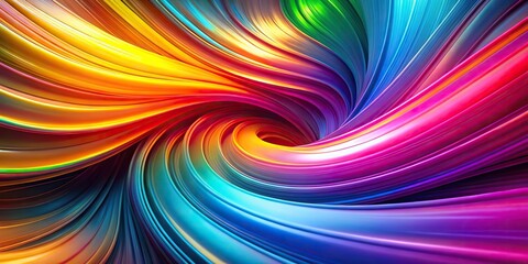 Depth of field modern abstract wallpaper with colorful dynamic effects