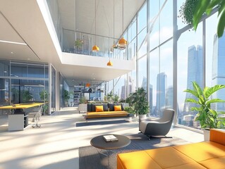 Contemporary Corporate Office Interior