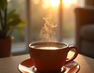 Obraz premium a cup of aromatic coffee