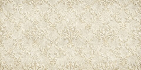 Vintage white paper texture reflected in a panoramic background