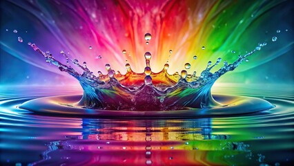 colorful background with water splashes