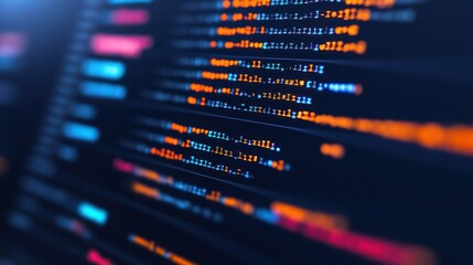 Fototapeta premium Close Up of JavaScript Code on a Dark Background