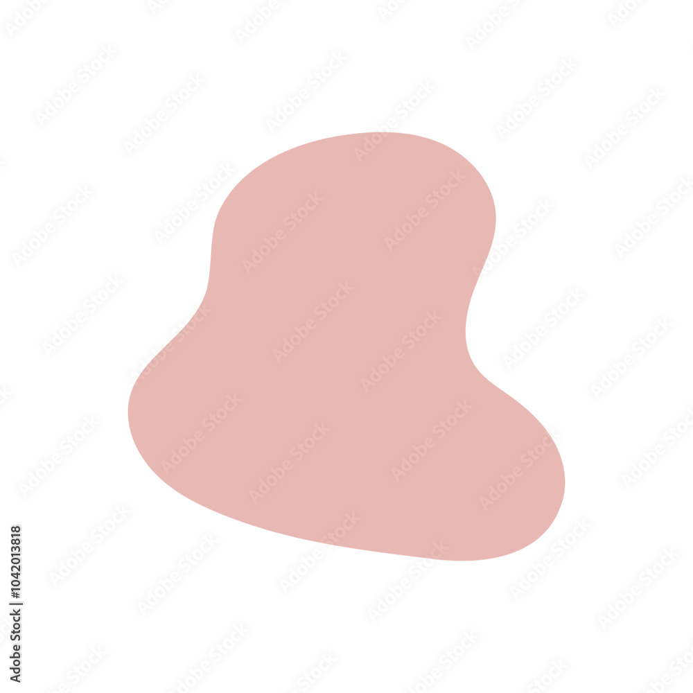 Poster blob boho style icon. simple aesthethic hand drawn vector illustration.