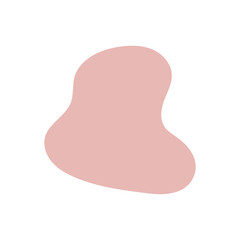 Blob Boho Style Icon. Simple Aesthethic Hand Drawn Vector Illustration.