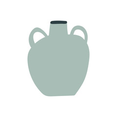 Rounded Vas Handle Boho Style Icon. Simple Aesthethic Hand Drawn Vector Illustration.