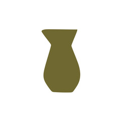Vas Boho Style Icon. Simple Aesthethic Hand Drawn Vector Illustration.