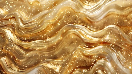 Fototapeta premium Liquid golden glitter texture background