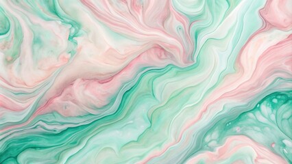 watercolor paint background with soft pink and green pastel colors resembling a wave texture marble