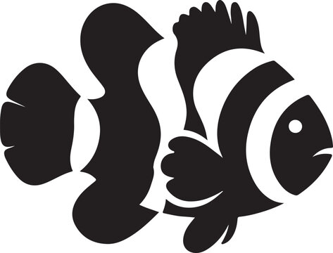 recommend clip art: Clownfish silhouette vector illustration design