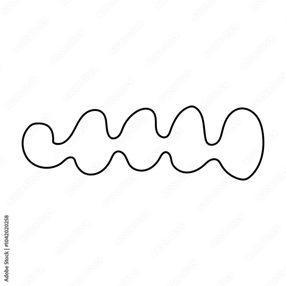 Poster blob horizontal icon. boho outline vector illustration style.