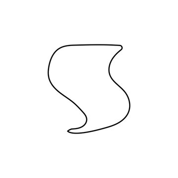 recommend clip art: Tornado Icon. Boho Outline Vector Illustration Style.