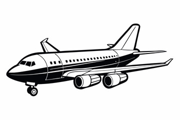 airplane isolated on white background