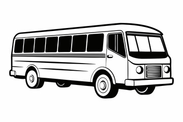 bus isolated on white