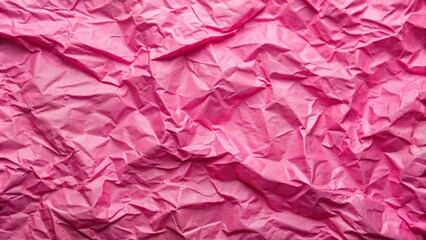 Fototapeta premium Pink crumpled paper texture background for design projects