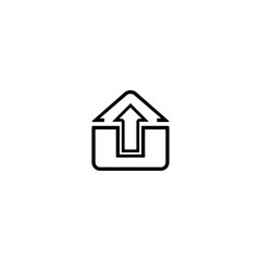 Obraz premium Forward email icon vector for apps and websites icon isolated on white background .