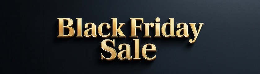 Black Friday sale sign promotion concept. A bold announcement for a Black Friday sale emphasizing deals and discounts that attract shoppers
