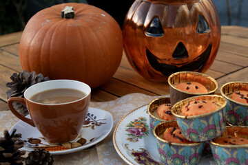 Halloween  fall autumn afternoon tea 