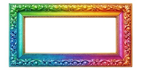 Obraz premium Colorful frame with shadows reflected