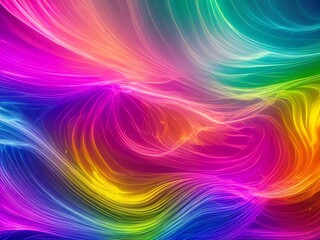 Obraz premium An abstract illustration of flowing gradient colorful lightst