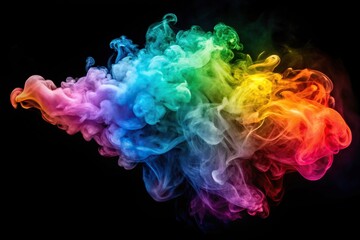 Obraz premium Colorful smoke abstract background