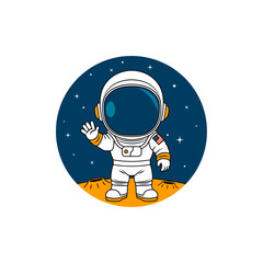 Cute astronaut cartoon