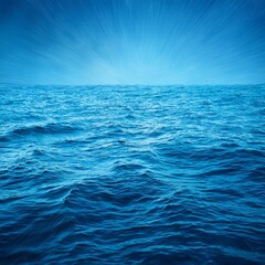 Fototapeta premium blue water surface background