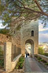 Cannes, France, on the top of Suquet Hill. French Riviera.