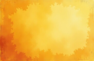 Yellow orange background with texture and distressed vintage grunge and watercolor paint stains in elegant Christmas backdrop illustration 