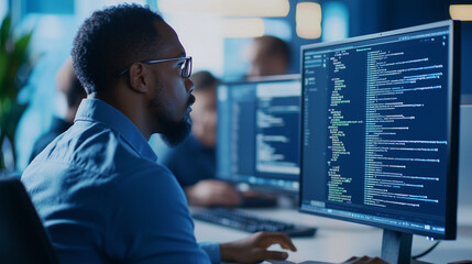 Diverse Team of Professionals Brainstorming in Modern Office