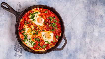 Shakshuka in a Frying Pan.