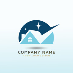 real estate vector logo design idea