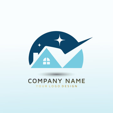 real estate vector logo design idea