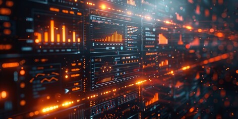 Fototapeta premium Abstract Data Visualization